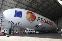 Inquinamento industriale: lo Zeppelin del Pegasos è giunto vicino Ravenna