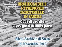 La mostra dedicata all'archeologia industriale della Sabina