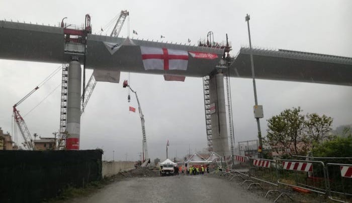 Giuseppe Bono Fincantieri Ponte Genova strada